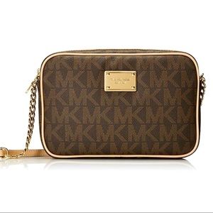 Michael Kors Jet Set Travel Logo Crossbody Bag